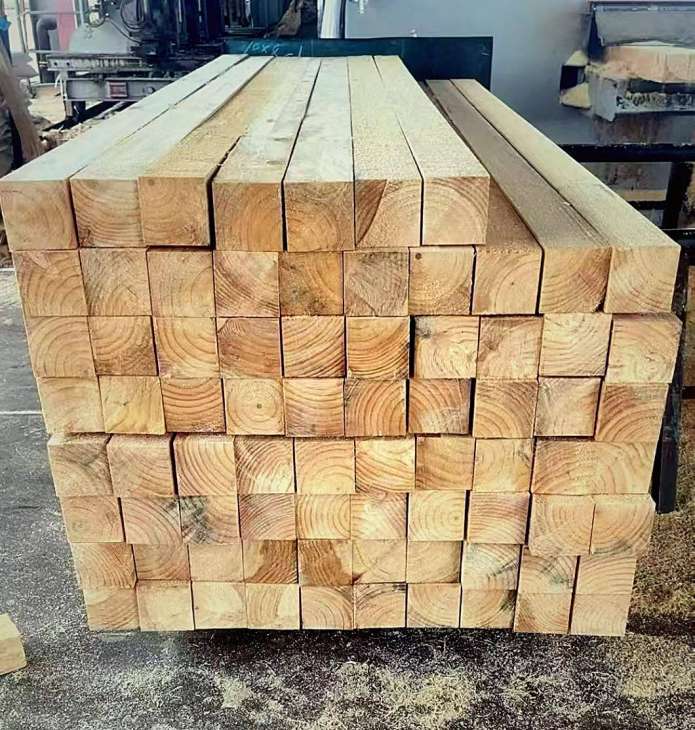 建筑木方端面实拍