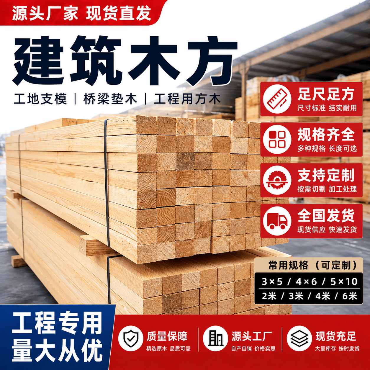 建筑木方采购图片17
